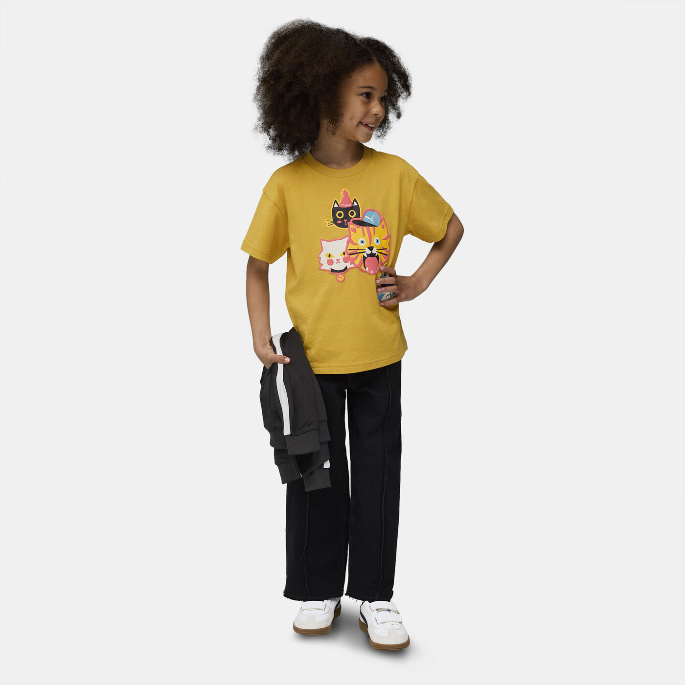 Kids' Moody Cat Graphic T-Shirt