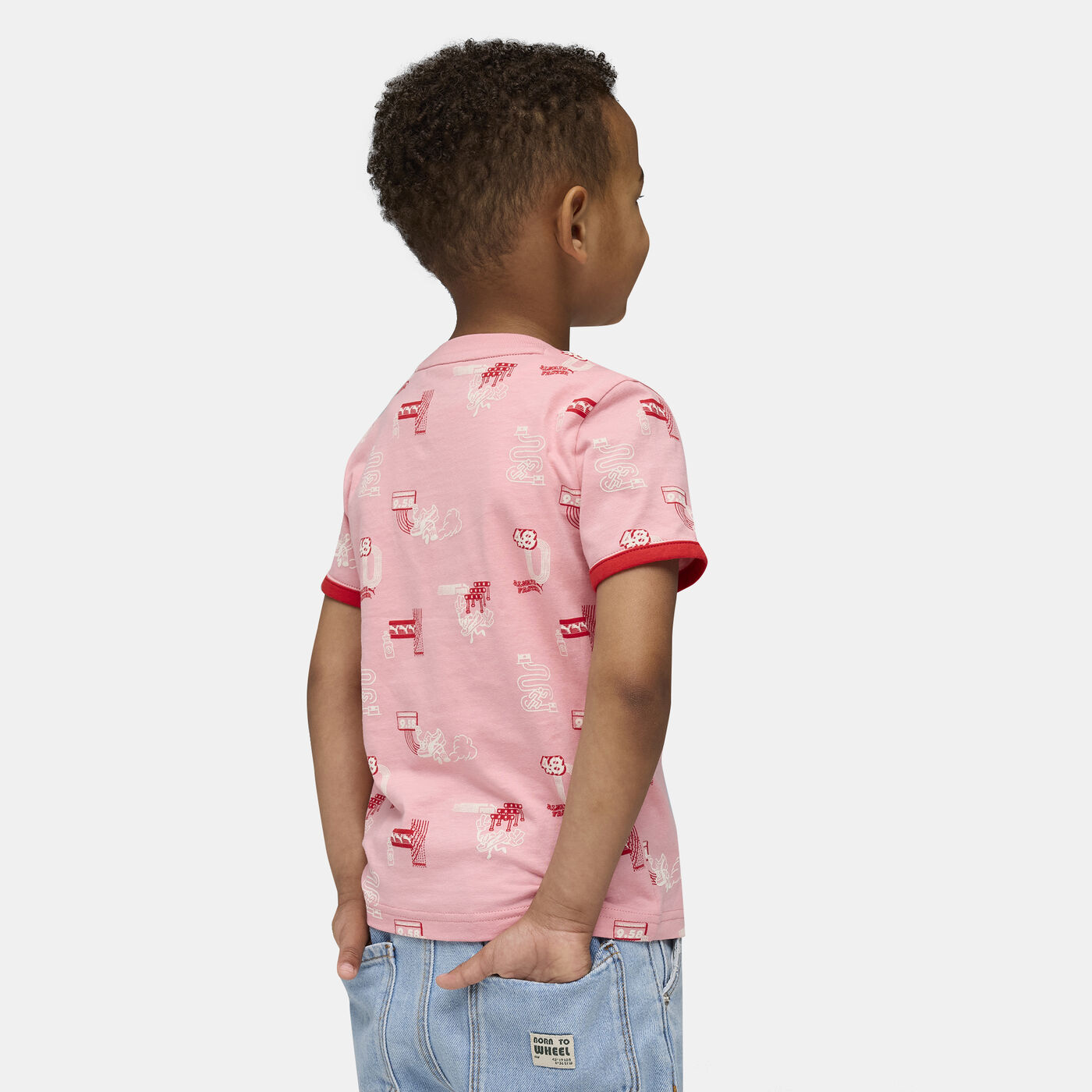 Kids' Little Runners Allover Print T-Shirt
