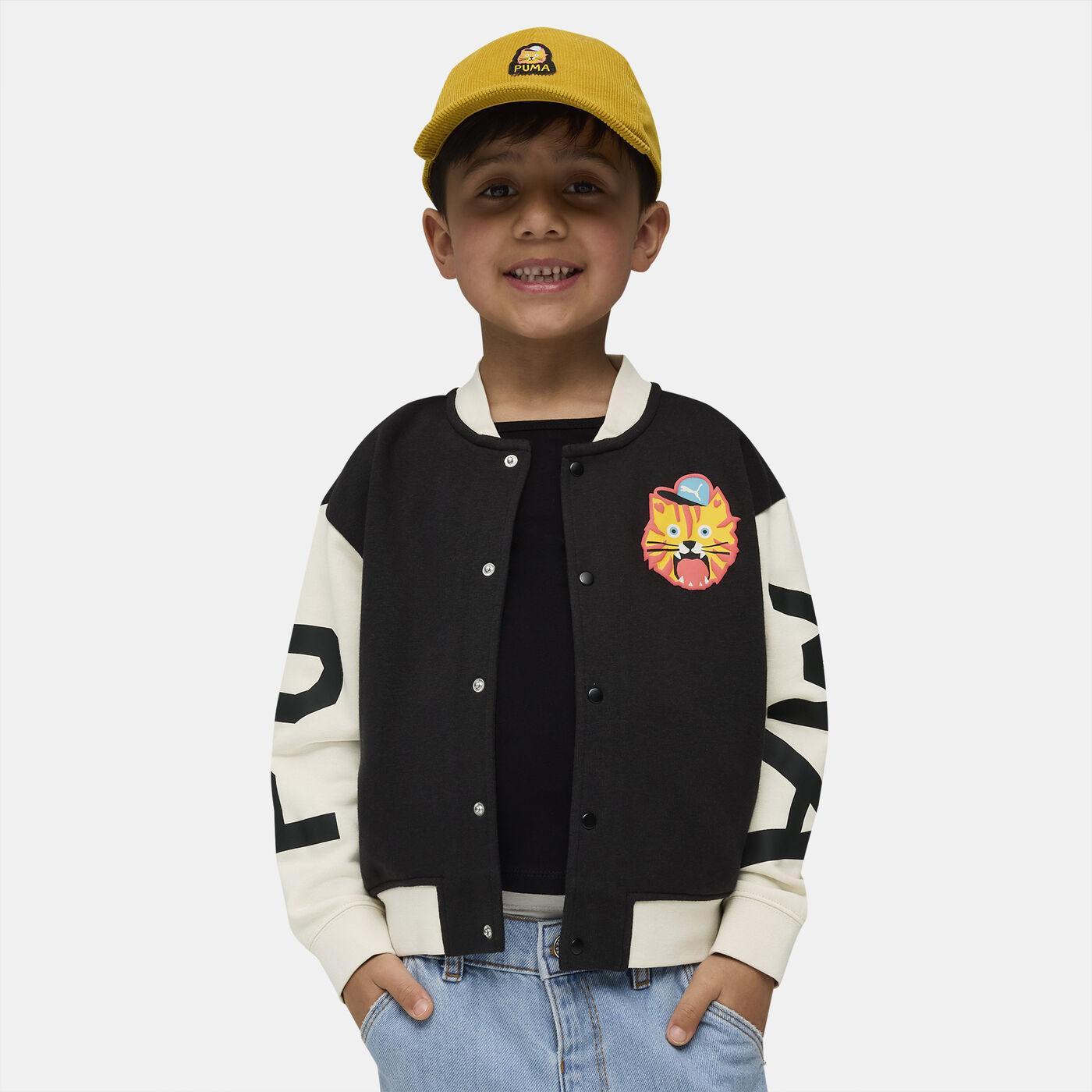 Kids' Moody Cat Bomber Jacket