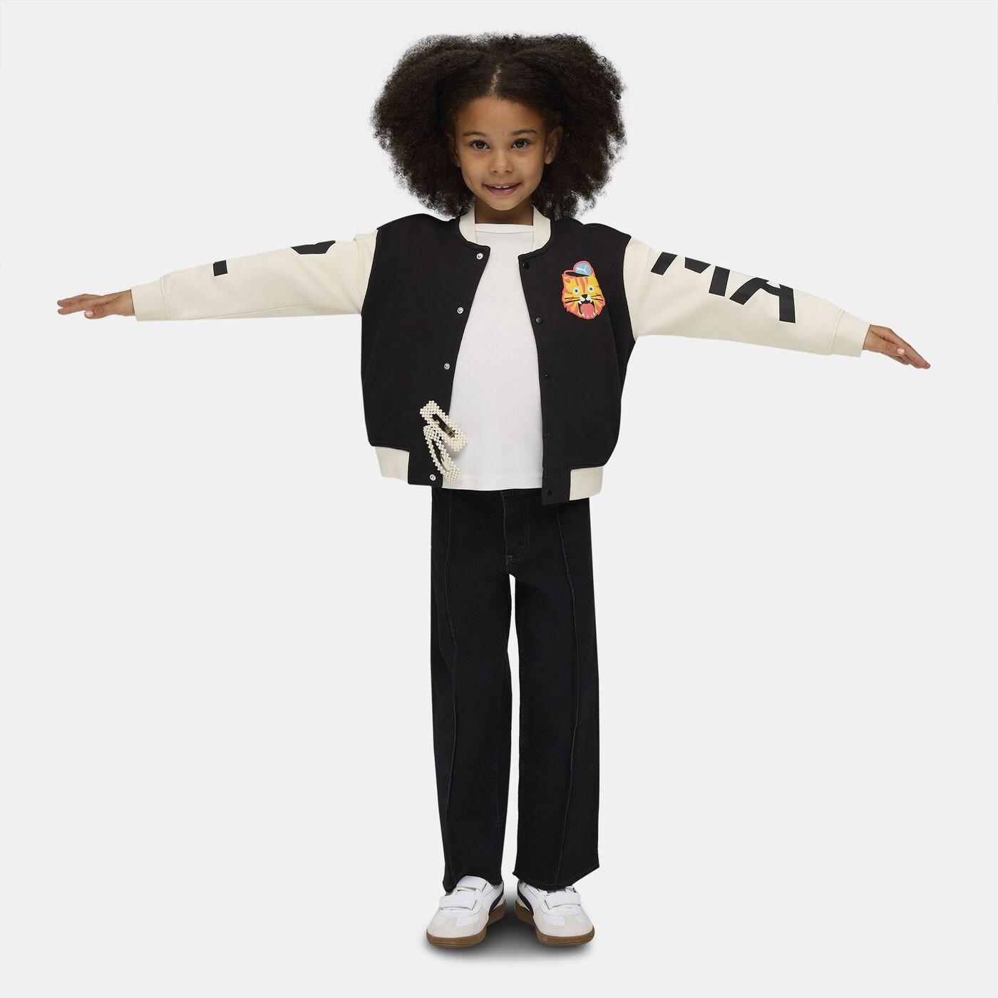 Kids' Moody Cat Bomber Jacket
