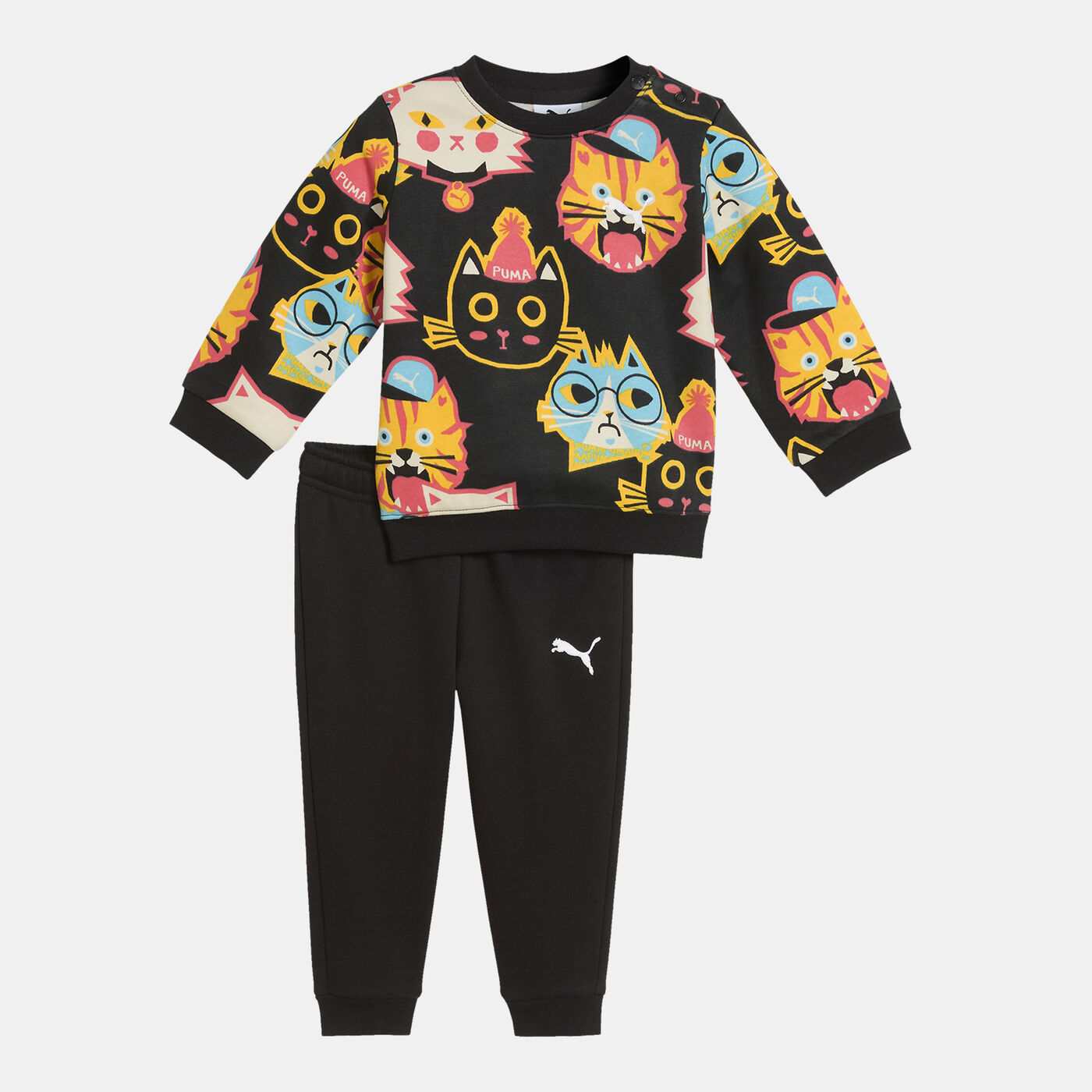 Kids' Minicats Moody Cat Sweatshirt and Sweatpants Set