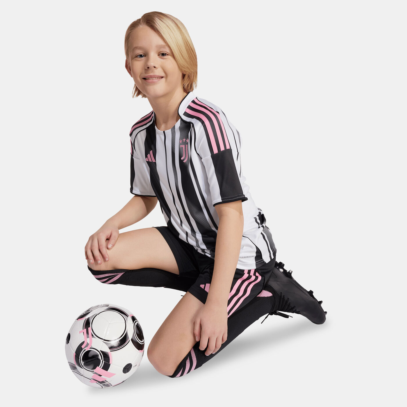 Kids' Juventus 25/26 Home Replica Football Jersey