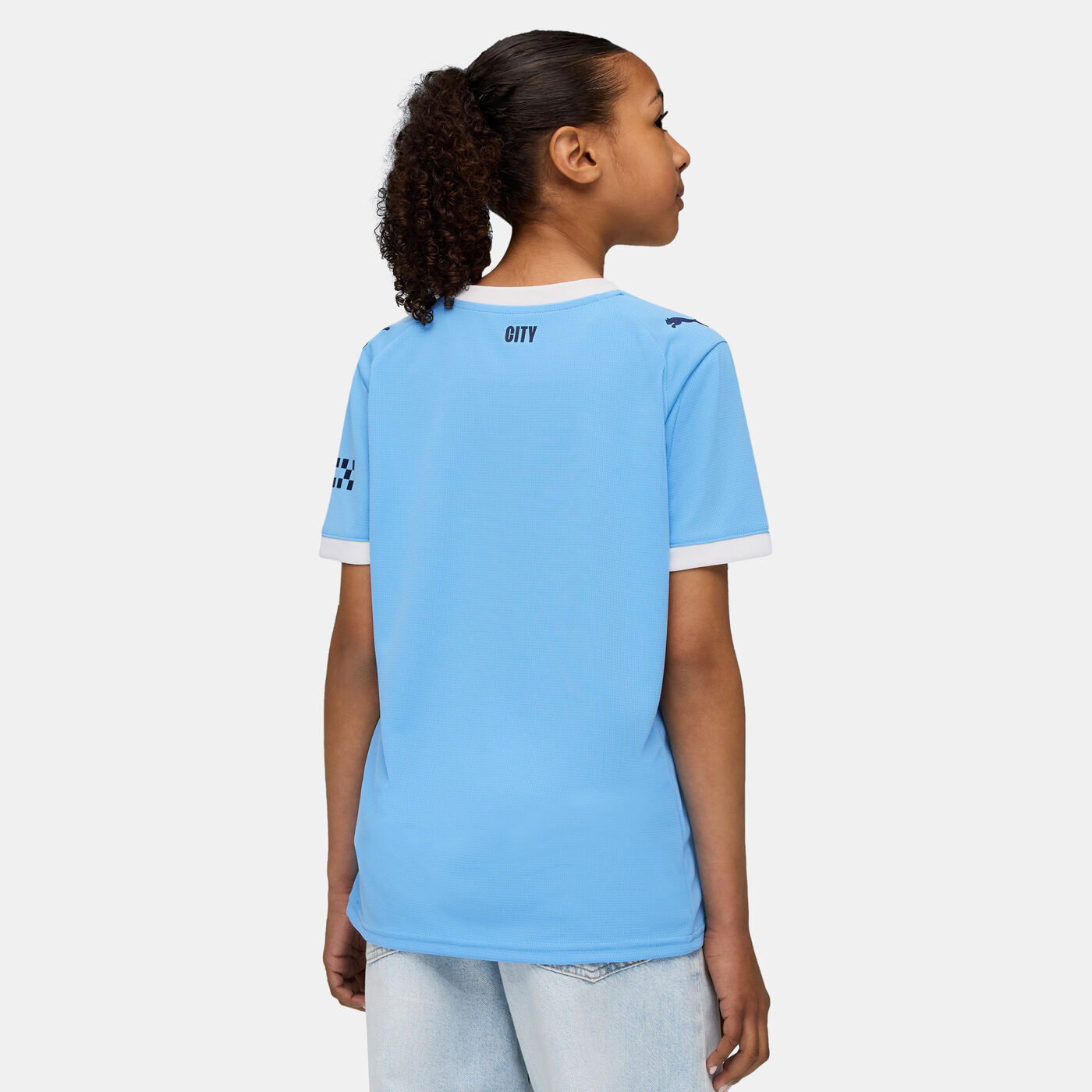 Kids' Manchester City 25/26 Home Replica Football Jersey