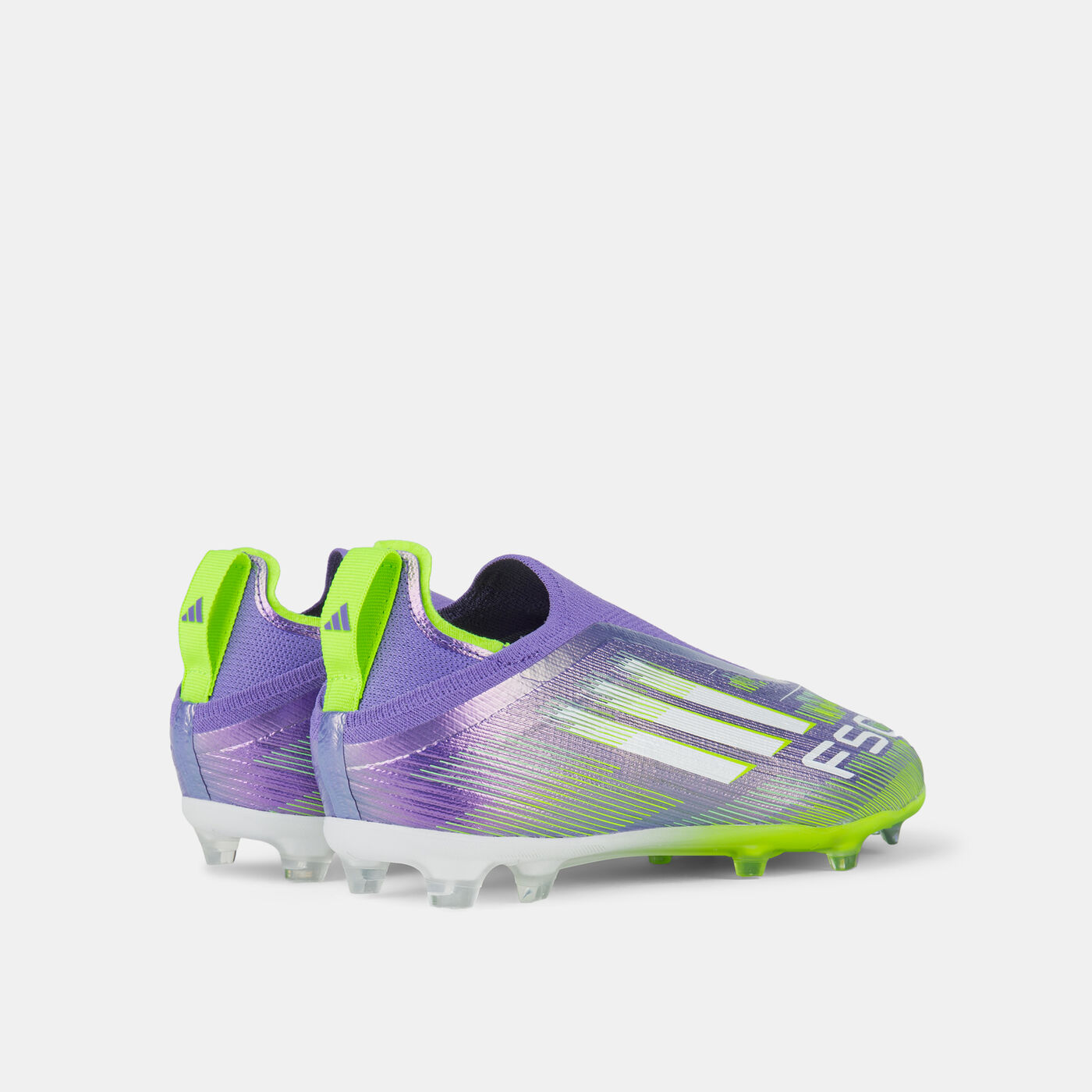 Kids' F50 Elite Laceless Firm Ground Football Shoes 