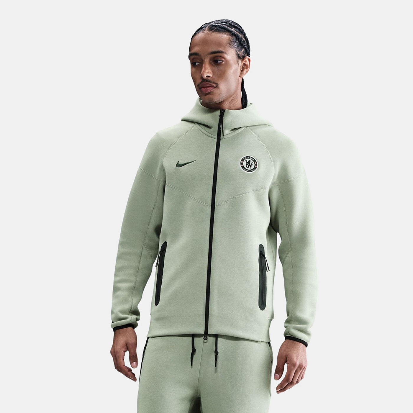 Men's Chelsea Tech Windrunner Fleece Football Full-Zip Hoodie