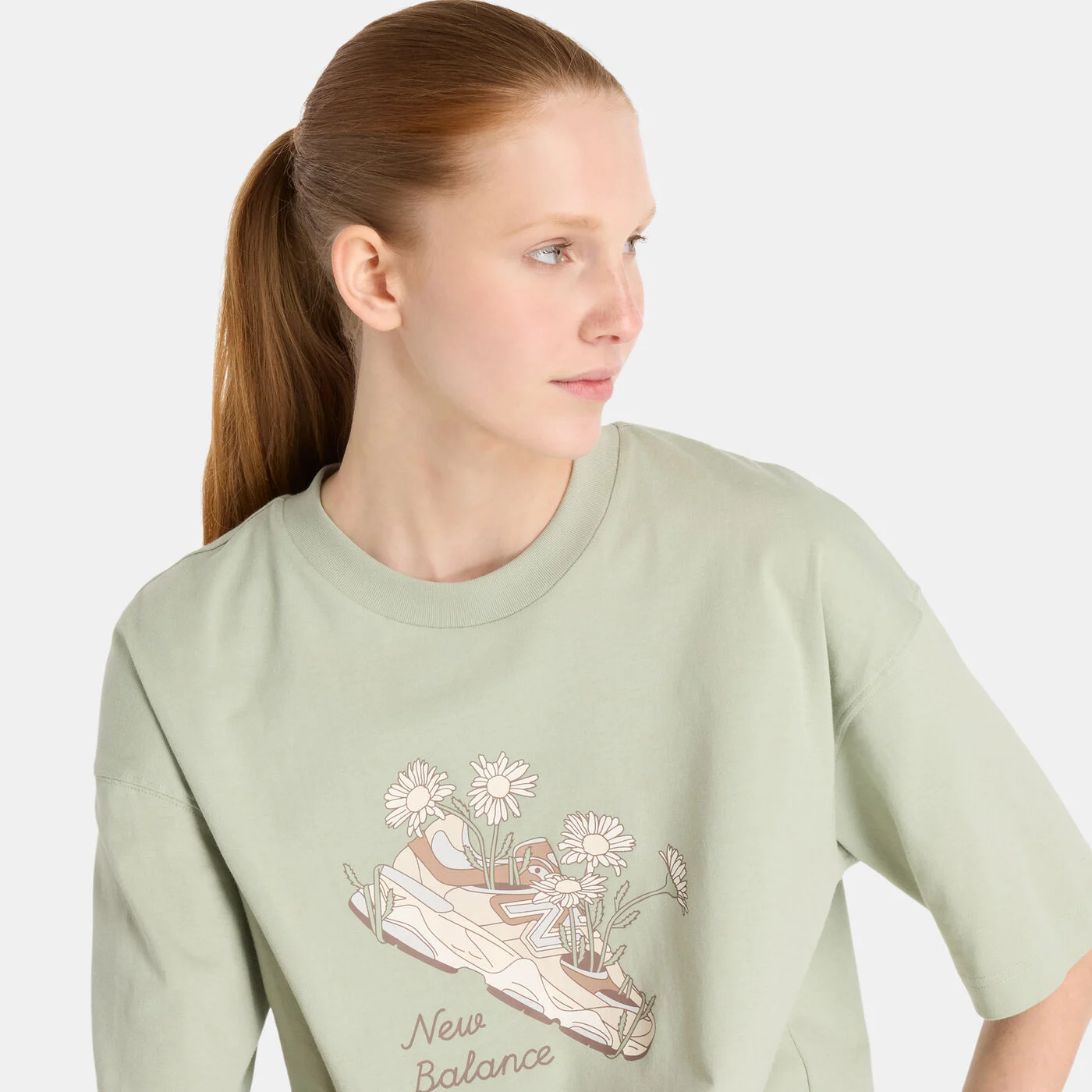 Women's Flower Shoe T-Shirt
