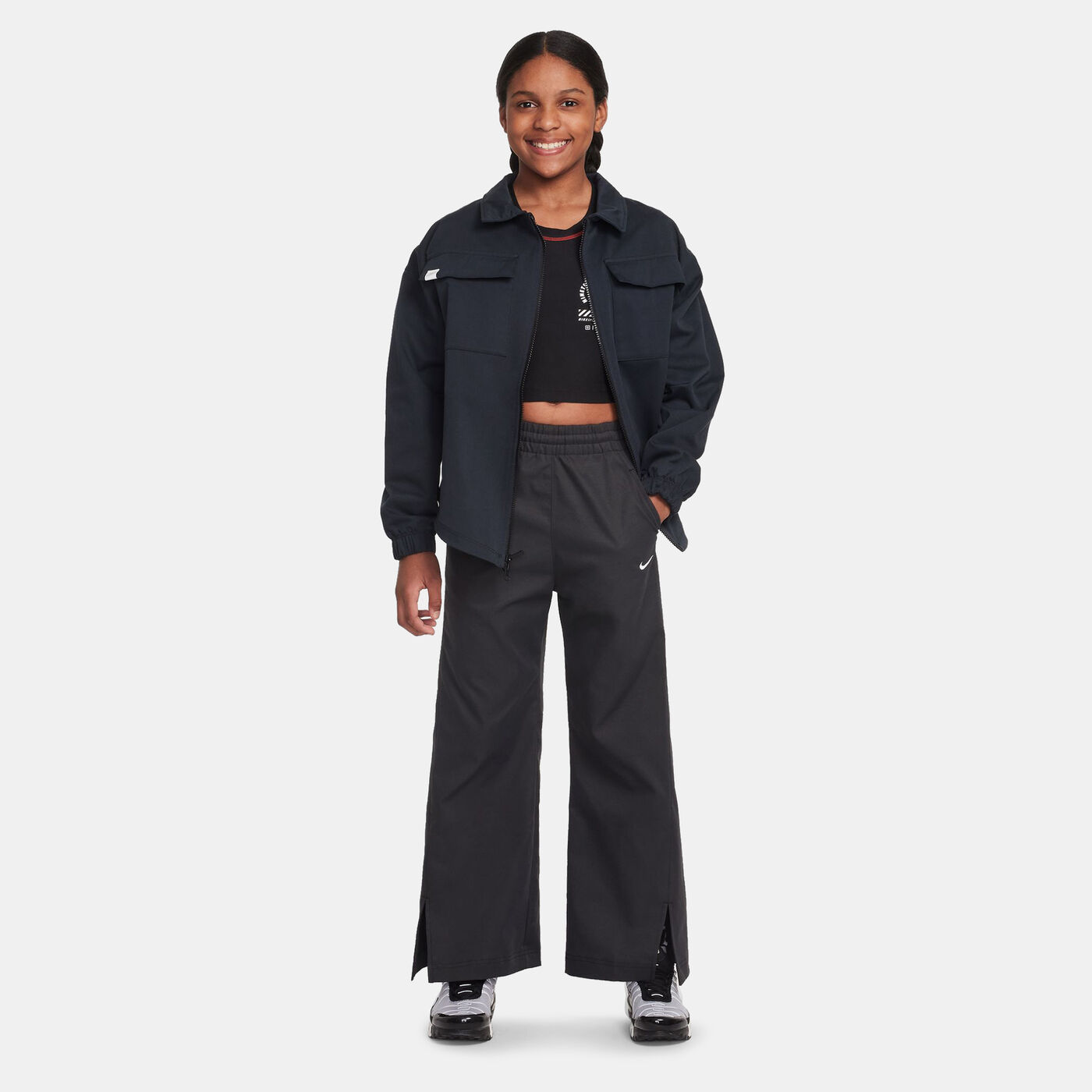 Kids' Sportswear Woven Wide-Leg Pants