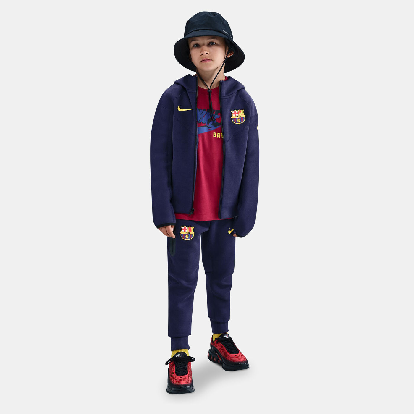 Kids' FC Barcelona Tech Fleece Sweatpants