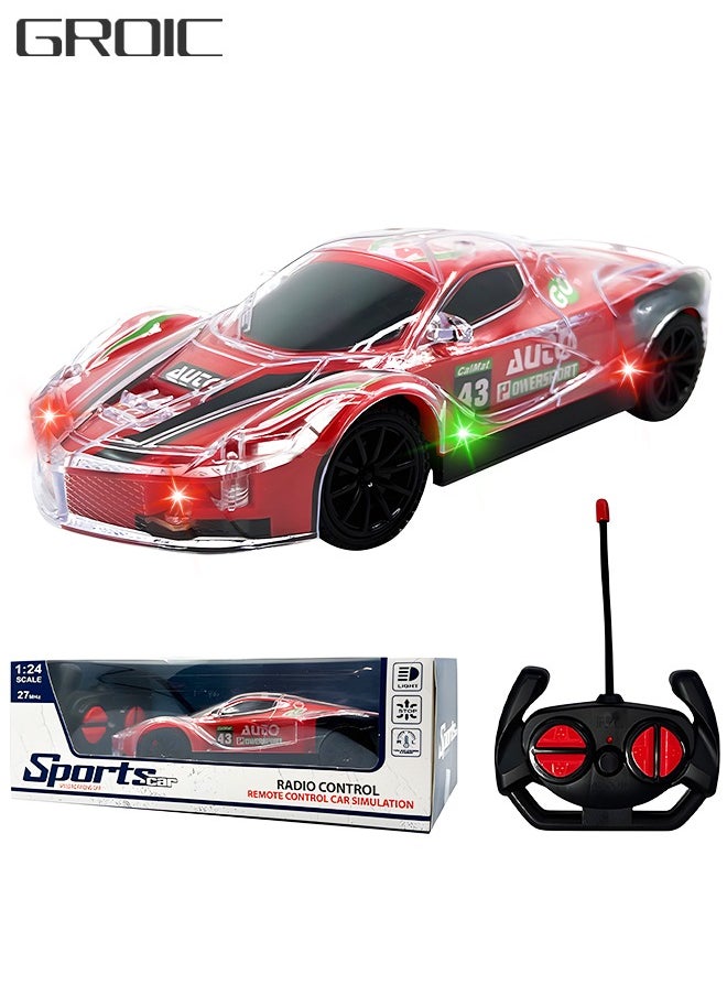Remote Control Car,Electric RC Drift Car Toy, Racing Cars Electric Vehicle,Kids Outdoor Rc Car Toys Fast Racing Buggy Toy with Cool Led Lights and Rechargeable Battery