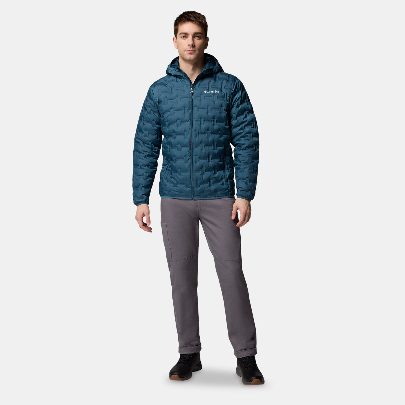 Men's Delta Ridge II Down Hooded Hiking Jacket