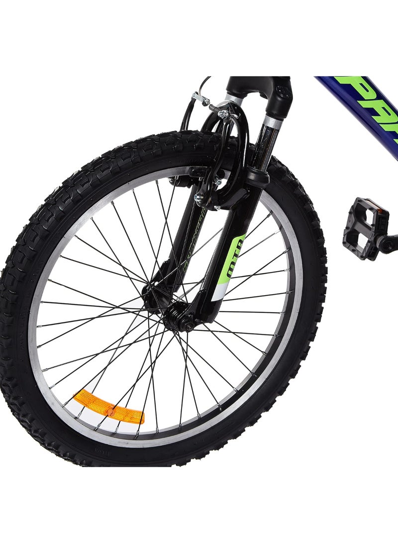 Vulcan Mountain Bike with Shimano Shifter | 20 inch wheel size | 7 speed Shimano gear | For teens| Blue 116x20.5x57.5cm
