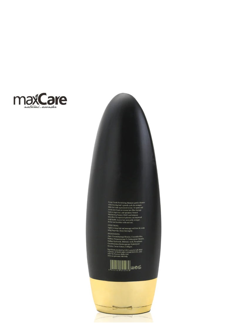 Maxcare Caviar Youth Revitalizing Sulfate-Free Shampoo 500ml – Strengthens & Repairs Hair