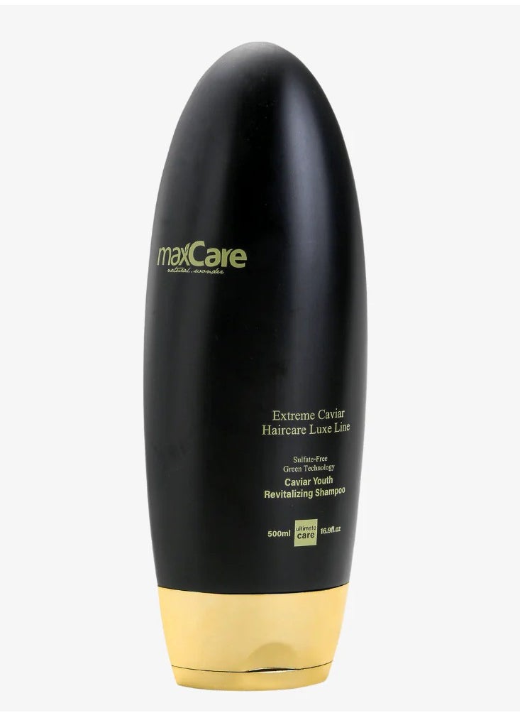 Maxcare Caviar Youth Revitalizing Sulfate-Free Shampoo 500ml – Strengthens & Repairs Hair