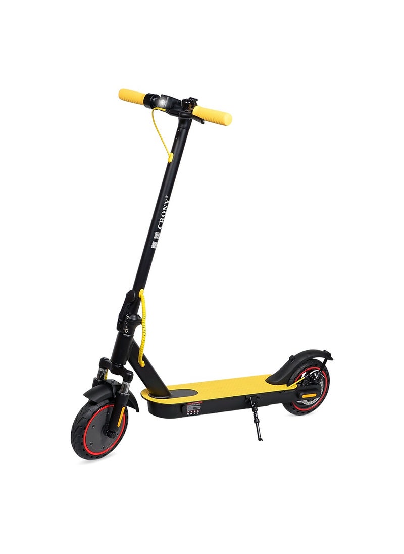 W563 high speed 250W Motor E-Scooter 25-45KM/H Speed, 36V/7.8AH Battery, 10-25KM Range, Front Suspension, Rear Disc Brakes, Aluminum Alloy Frame, 100KG Max Load, LED Headlamp, App Connectivity, Foldable & Portable Electric Scooter for Adults & Kids, Electric Scooter for Commuting & Leisure, Long-Range Motorized Scooter with Easy Folding, Lightweight High-Performance Commuter Skateboard，yellow