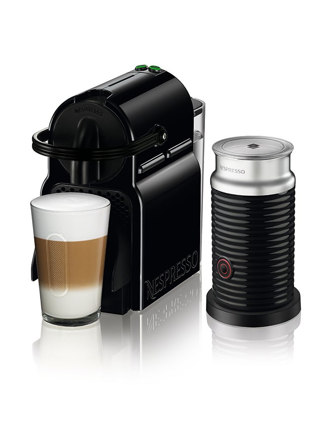 Inissia Coffee Machine Bundle With Aeroccino 3 By Nespresso, Black, 0.7L (UAE Version) 0.7 L 1260 W D40-BK-3694-BK Black