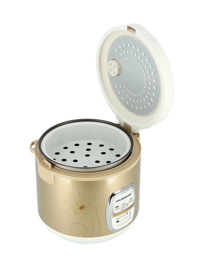 3-in-1 Rice Cooker with 1.5 L Capacity 500 W OMRC2121H Non-Stick Inner Pot, Cook, Steam and Keep Warm Functions, Keeps Rice Warm for Up to 8 Hours, Easy to Clean, Durable and Tougher Outer Body 1.5 L 500 W OMRC2121H Brown