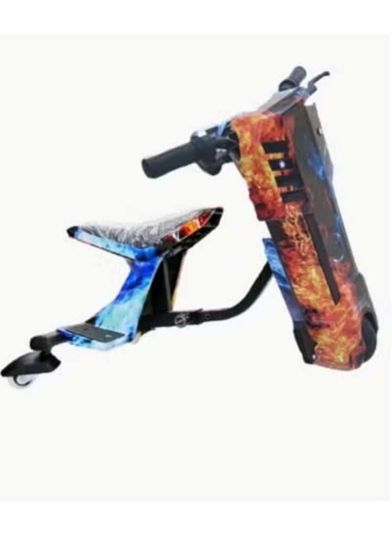 3 Wheel Drifter 36v Electric Scooter 360 Degree Rotation with Led Light Comfortable Seat and Bluetooth Assorted
