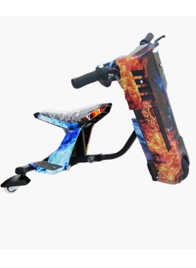 3 Wheel Drifter 36v Electric Scooter 360 Degree Rotation with Led Light Comfortable Seat and Bluetooth Assorted Color