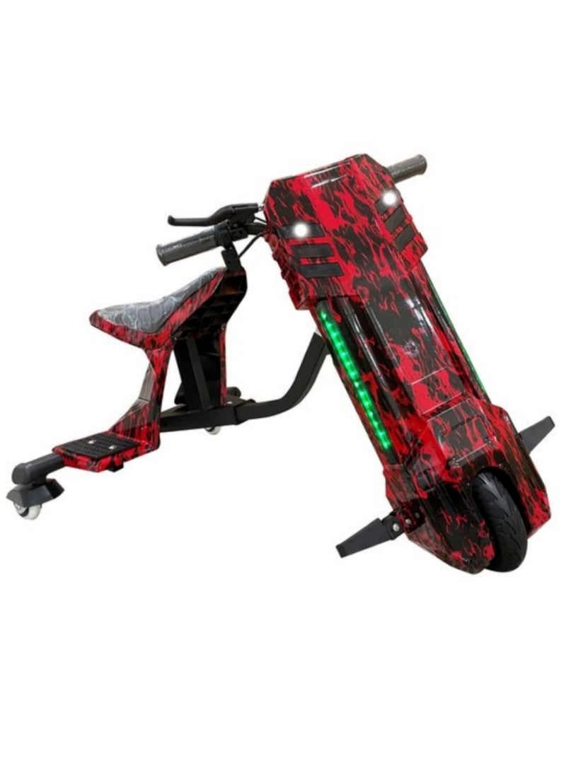 3 Wheel Drifter 36v Electric Scooter 360 Degree Rotation with Led Light Comfortable Seat and Bluetooth Assorted