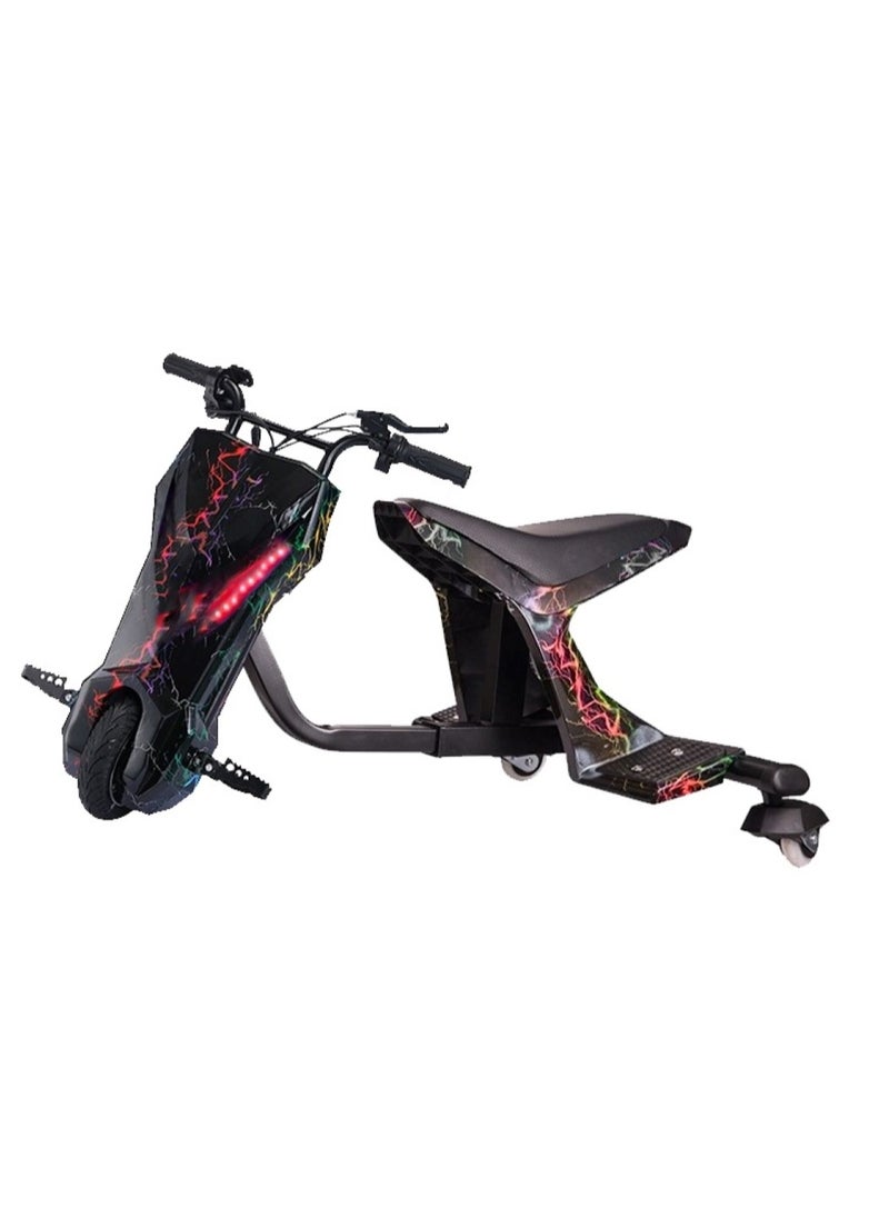3 Wheel Drifter 36v Electric Scooter 360 Degree Rotation with Led Light Comfortable Seat and Bluetooth Assorted