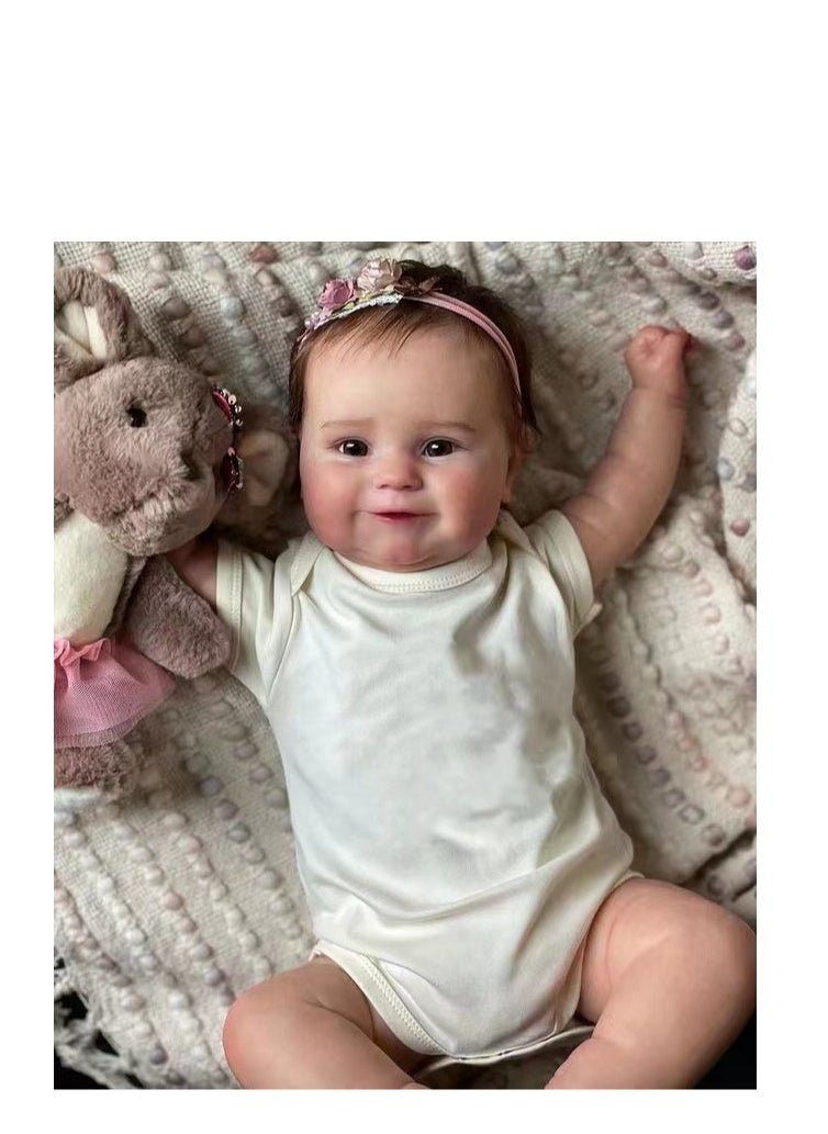 Reborn Baby Doll, Simulated Baby, Vinyl Silicone Full Body, whole body soft glue, children's toys, Perfect Gift for Girls