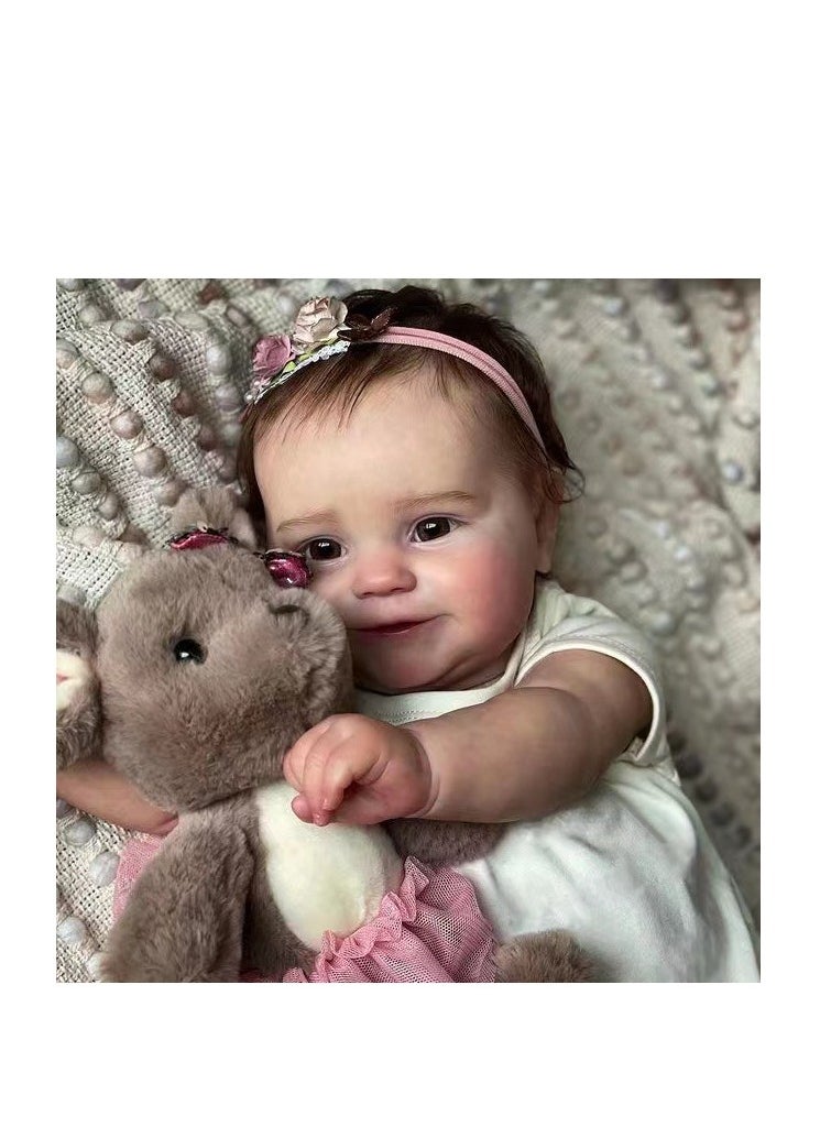 Reborn Baby Doll, Simulated Baby, Vinyl Silicone Full Body, whole body soft glue, children's toys, Perfect Gift for Girls