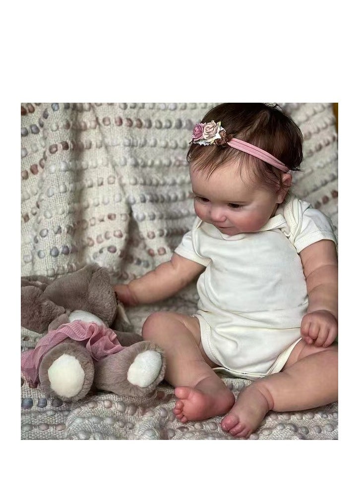Reborn Baby Doll, Simulated Baby, Vinyl Silicone Full Body, whole body soft glue, children's toys, Perfect Gift for Girls