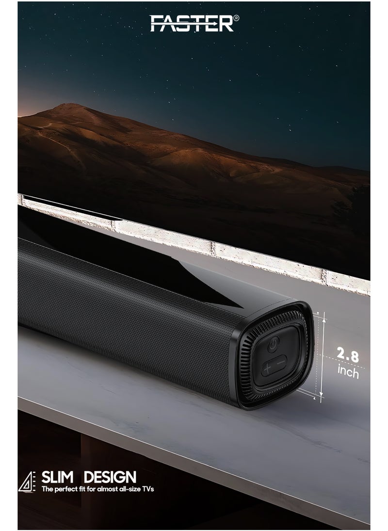 XB7000 2.1 CH Home Theater Soundbar - Wired Subwoofer 80W Powerful Output - Dedicated Sound Mode, Deep and Thrilling Bass, Digital Embedded - Supporting Bluetooth, Optical HDMI(ARC), AUX, USB & Remote