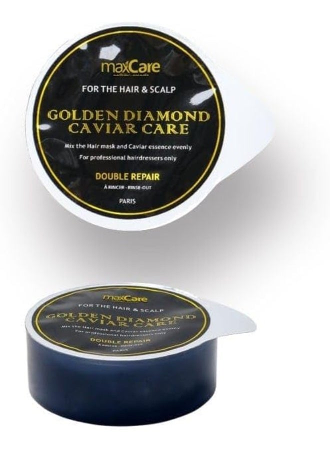 Maxcare Golden Caviar Double Scalp Repair Treatment | Intensive Scalp & Hair Care | No-Steaming Required | Anti-Aging & Nourishing Formula