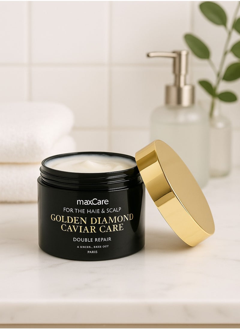 Maxcare Golden Caviar Double Scalp Repair Treatment | Intensive Scalp & Hair Care | No-Steaming Required | Anti-Aging & Nourishing Formula