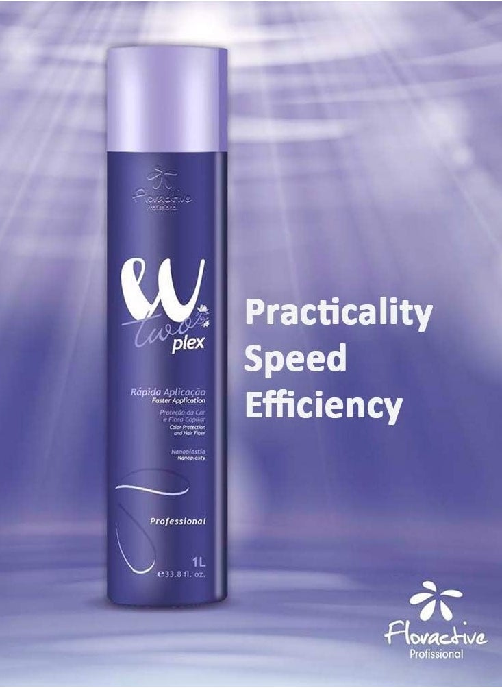 Floractive Professional WTwo Plex Progressive Straightening with Color Protection – 1000ml