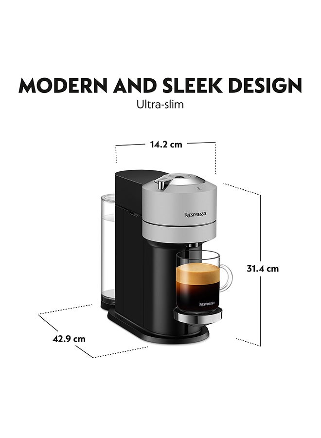 Vertuo Next Coffee Machine By Nespresso, Silver, 1.1L (UAE Version) 1.1 L 1500 W GCV1-GB-SI-NE2 Silver
