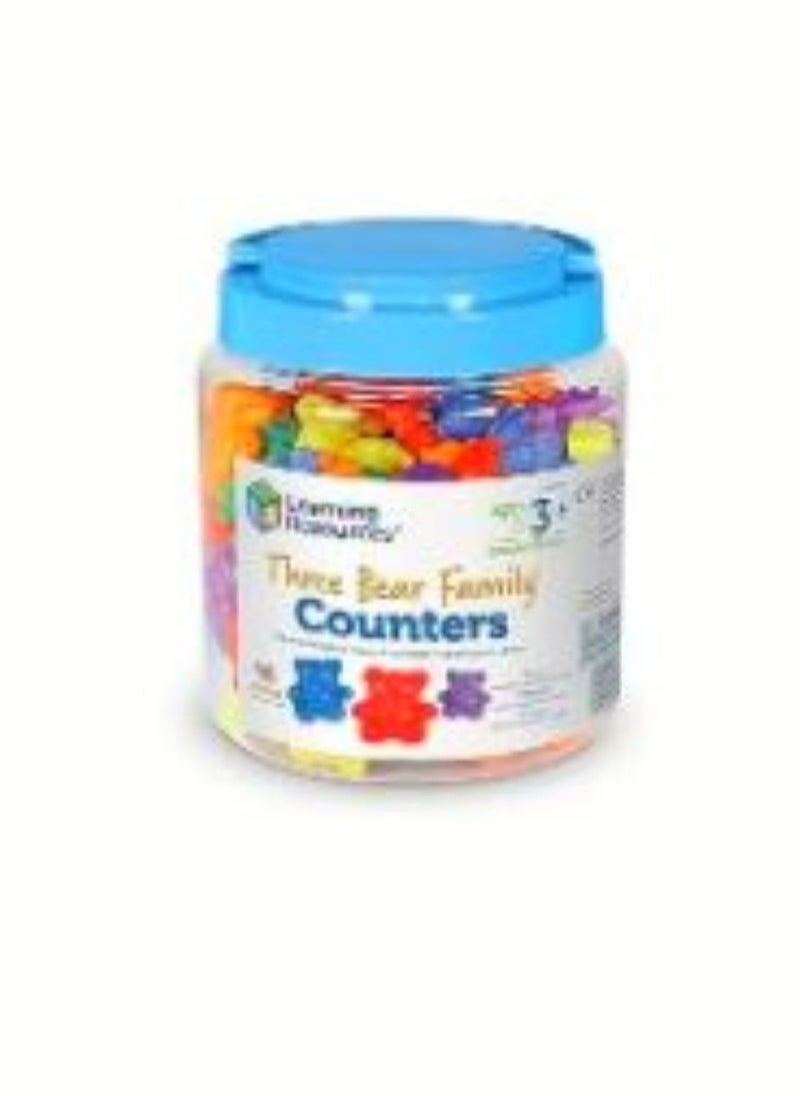 Learning Resources LER0744 Three Bear Family Counter Set, Rainbow, Set of 96