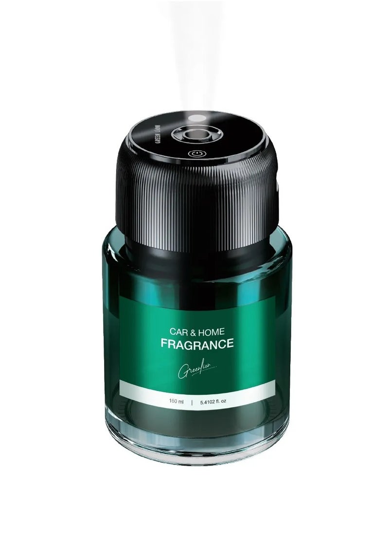 Fragrance Air Diffuser Multi Mode with Light Indicator, Type C Rechargeable, 160ml Capacity for Car Home Office Bedroom - Green