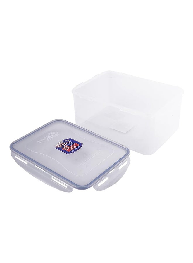 Rectangular Plastic Container Roaster CLEAR 34X22Cm