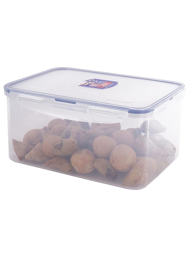 Rectangular Plastic Container Roaster CLEAR 34X22Cm