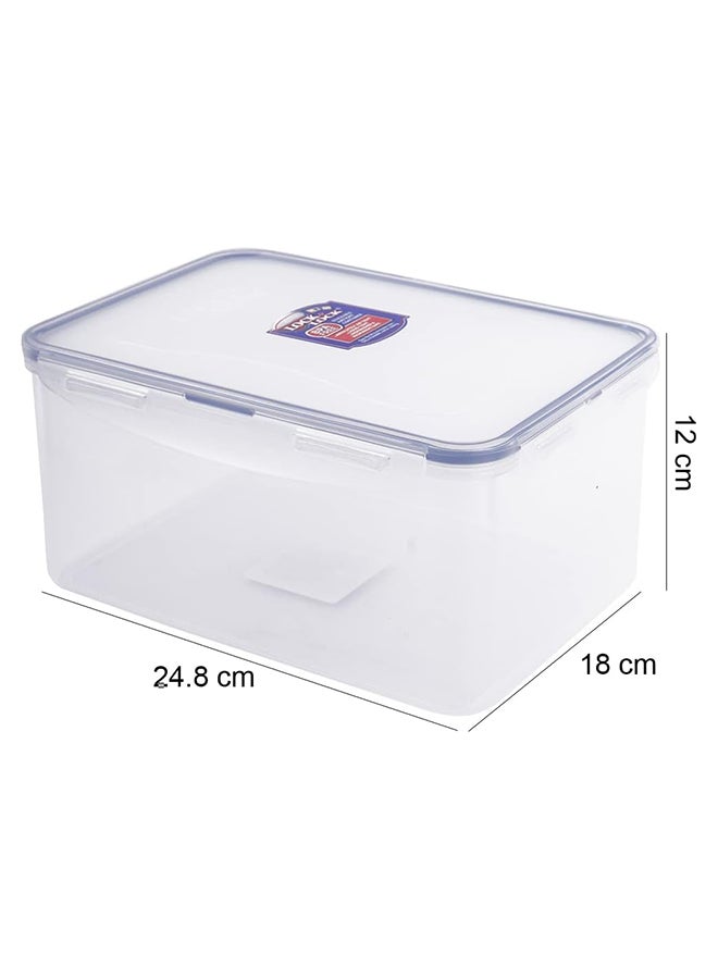 Rectangular Plastic Container Roaster CLEAR 34X22Cm