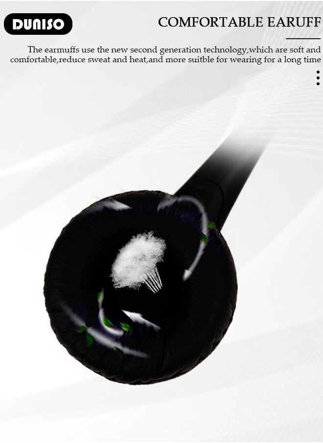 Microphone Headphone with Noise Canceling Headphones for Office, Meetings, Chat, Call Centers Comfortable Over-Ear Headphones with Rotating Mic