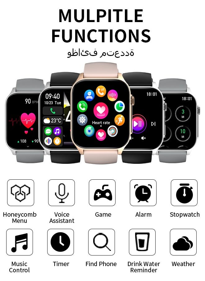 Korean Brand X5S Smart Watch,Business Smartwatch,Waterproof Fitness Watch, Bluetooth Calling,Smart Watch For Men, Zinc Alloy Vacuum Plating, Heart Rate Monitoring,Smartwatch for Women