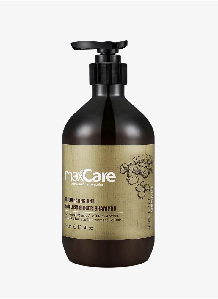 Maxcare Ginger Power Anti Hair Loss Shampoo 500ml – Rejuvenating Herbal Formula for Stronger, Fuller Hair