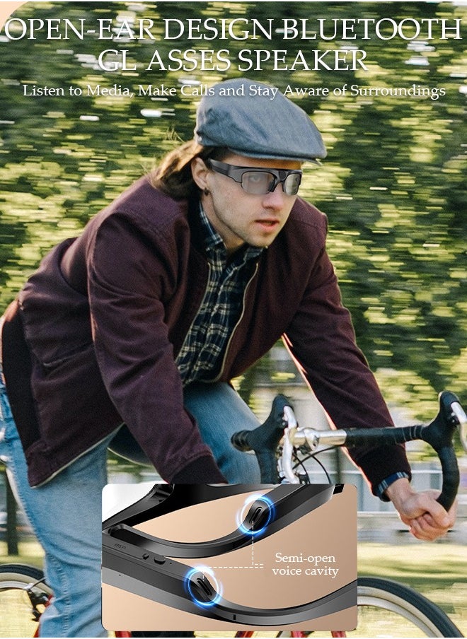 Smart Glasses, DV Bluetooth Glasses with 32G card Wireless Bluetooth Headset Waterproof Compatible with Smart Phones Easy to Make Phone Calls and Videos,Listen to Music Polarized Lenses