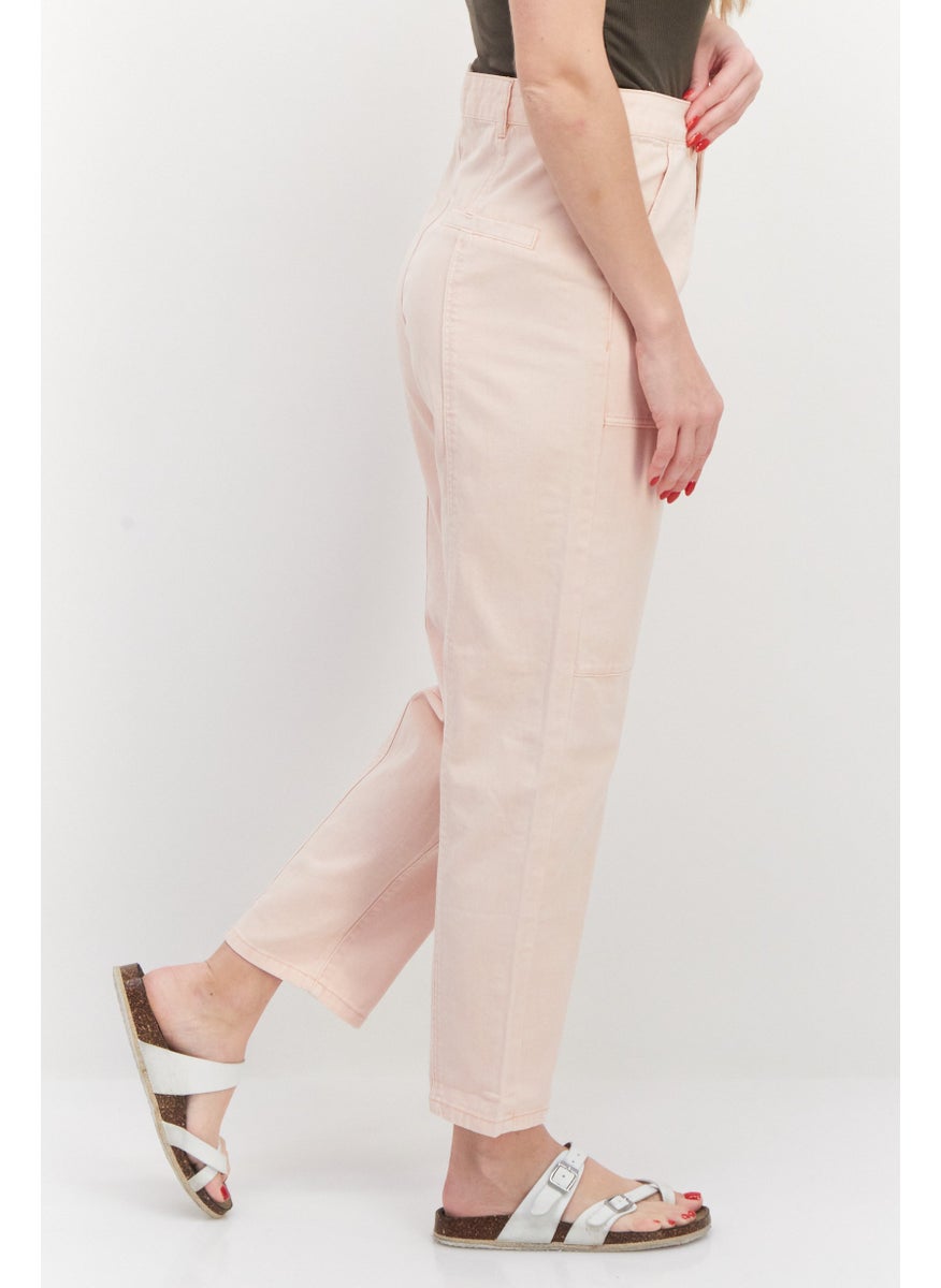 Women Fashion Fit Non Stretchable Denim Jean, Light Pink