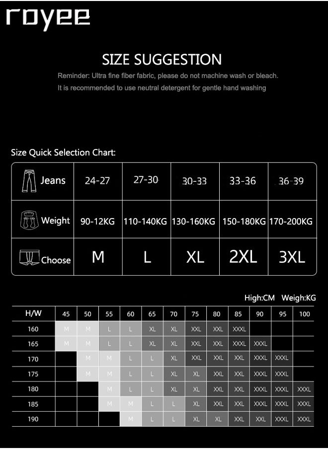 3Pack Pure cotton of Men's underwear，Mid rise flat angle pants, knitted pure cotton for comfortable and breathable underwear