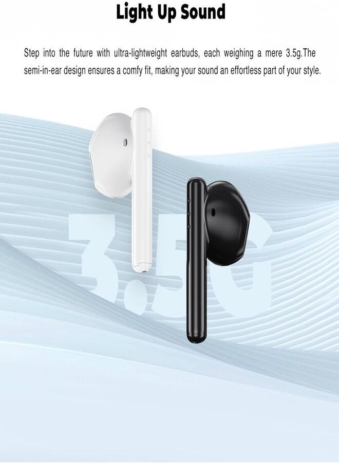 Excelent Bluetooth Wireless Earphone With Bluetooth 5.3 Connectivity, Gaming Mode, Active Noise Cancellation and 40 Hours Battery Life T9 - Black