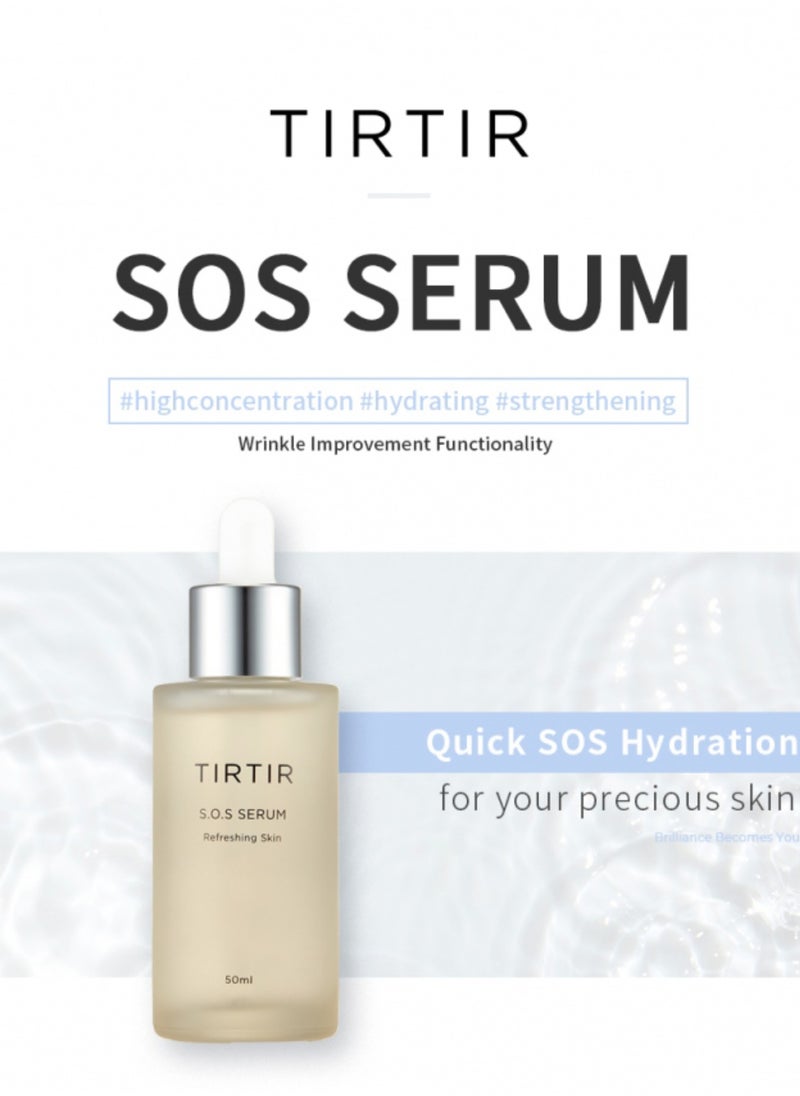 Tirtir Skin SOS Serum – Refreshing and Hydrating Skin Serum with Soothing Ingredients – 50ml