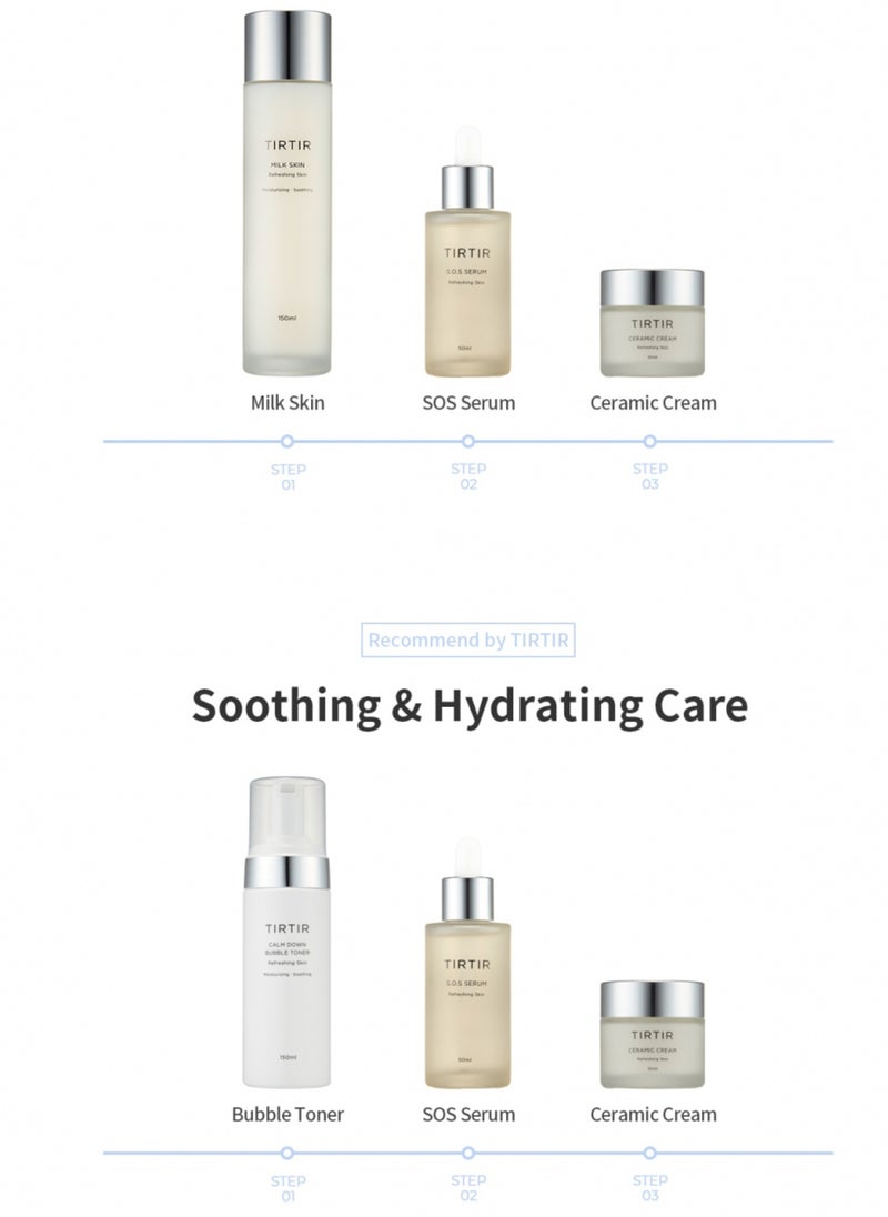 Tirtir Skin SOS Serum – Refreshing and Hydrating Skin Serum with Soothing Ingredients – 50ml