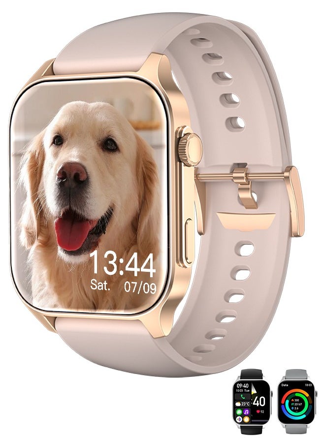 Korean Brand X5S Smart Watch,Business Smartwatch,Waterproof Fitness Watch, Bluetooth Calling,Smart watch for Men, Zinc Alloy Vacuum Plating, Heart Rate Monitoring,Smart watch for women Gold