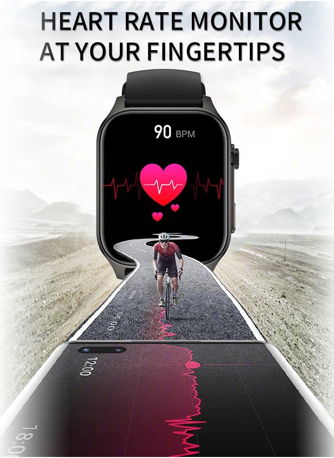 Korean Brand X5S Smart Watch,Business Smartwatch,Waterproof Fitness Watch, Bluetooth Calling,Smart watch for Men, Zinc Alloy Vacuum Plating, Heart Rate Monitoring,Smart watch for women Black
