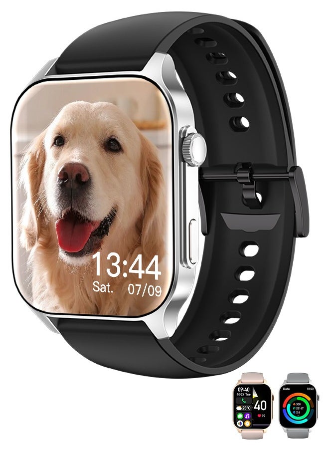 Korean Brand X5S Smart Watch,Business Smartwatch,Waterproof Fitness Watch, Bluetooth Calling,Smart watch for Men, Zinc Alloy Vacuum Plating, Heart Rate Monitoring,Smart watch for women Black
