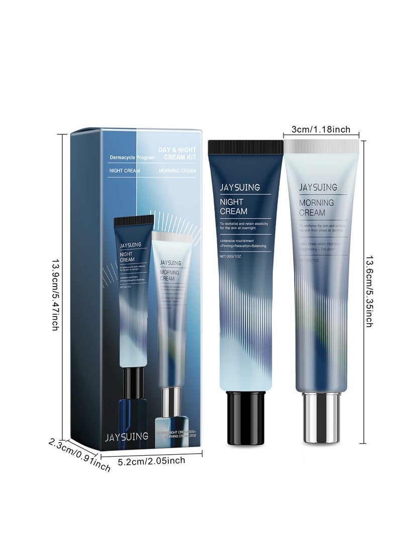 2 Pack All-day & Night Skin Care Cream-31 All Days Shield Cream & 102 Night Renewal Cream-Day Protect Against Sun&Dust Damages , Night Heal Damages from the Day, Moisturize & Hydrate(2x30ml/1.01FL.OZ)